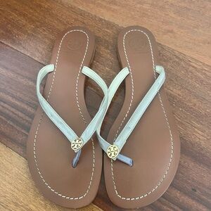 Tory Burch Women's Grey and Brown Sandals